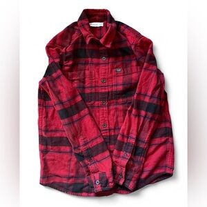 Abercrombie Kids Red and Black Plaid Shirt Flannel Size 8